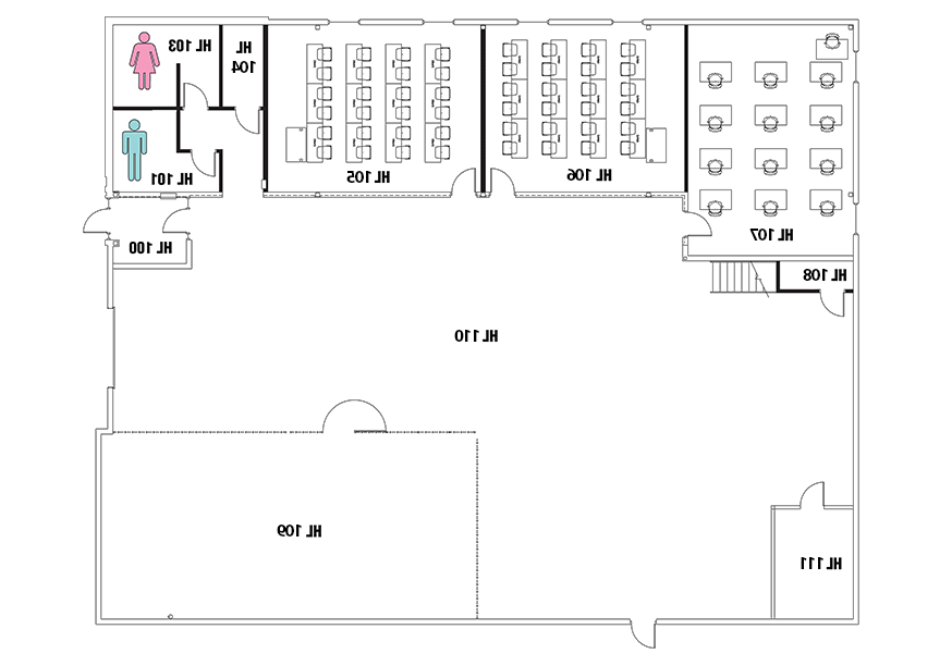 Henry S. Landau Skilled Trades Building first floor map